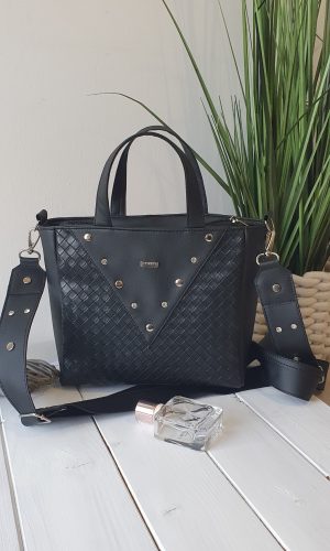 PHOEBE KÉZITÁSKA fekete kicsi