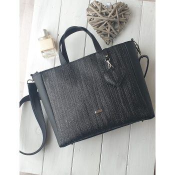 KÉZITÁSKA fekete nagy