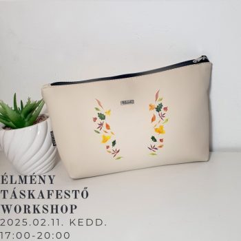   ÉLMÉNY TÁSKAFESTŐ WORKSHOP 2025.02.11. 17-20h * Nude textilbőr nesszeszer